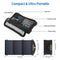 CHOETECH SC001 19W Portable Solar Panel Charger SunPower Panels Dual USB Charger for Camping/RV/Outdoors