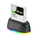 Simplecom SD336 USB 3.0 Docking Station for 2.5" and 3.5" SATA Drive with RGB Lighting