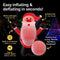 Christmas By Sas 1.8m Self Inflatable LED Jolly Santa Rotating Lights