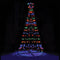 Christmas By Sas 1.5m Solar Powered Tree With Star Metal Frame 150 LED Bulbs