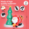 Christmas By Sas 2m Santa Puppy & Tree Built-In Blower Bright LED Lighting
