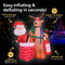 Christmas By Sas 1.5m Santa Stuck In Chimney Built-In Blower LED Lighting