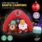 Christmas By Sas 1.8m Santa & Bear Camping Built-In Blower LED Lighting