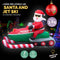 Christmas By Sas 3.65m Santa & Jet Ski Built-In Blower Bright LED Lighting