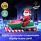 Christmas By Sas 3.65m Santa & Jet Ski Built-In Blower Bright LED Lighting