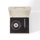 Crosley Mercury Turntable - Cream + Bundled Majority D40 Bluetooth Speakers - Black