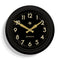 Newgate 50S Electric Clock Black Reverse Dial
