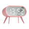 Newgate Space Hotel Cyborg Led Alarm Clock Pink