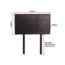 PU Leather Single Bed Headboard Bedhead - Brown