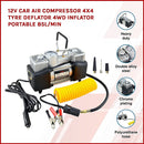 12V Car Air Compressor 4x4 Tyre Deflator 4wd Inflator Portable 85L/min