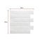 Tiles 3D Peel and Stick Wall Tile Subway White (30 x 30cm x 10 sheets)