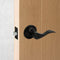 Door Handle Set Lever Privacy Function Black
