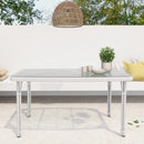 Curly Mediterranean White Outdoor Dining Table