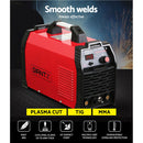 Giantz 140Amp Inverter Welder Plasma Cutter Gas DC iGBT Portable Welding Machine