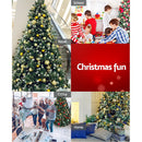 Jingle Jollys Christmas Tree 1.8M Xmas Trees Decorations Snowy Green 800 Tips