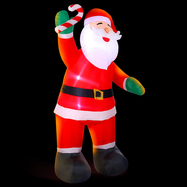 Jingle Jollys 3M Christmas Inflatable Santa Xmas Outdoor Decorations LED Lights