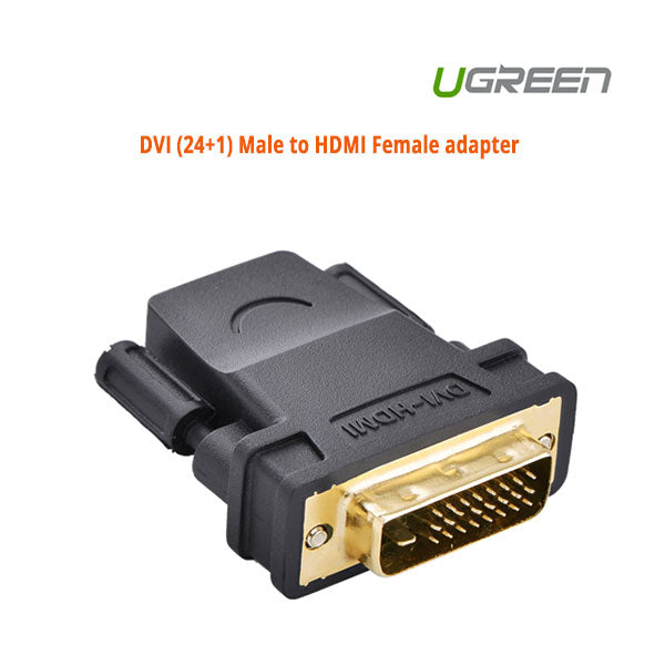 UGREEN DVI (24+1) Male to HDMI Female adapter (20124)