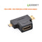 UGREEN Micro HDMI + Mini HDMI Male to HDMI Female Adapter (20144)
