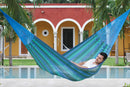 Single Size Mayan Legacy Cotton Mexican Hammock in Caribe Colour