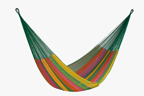 King Size Mayan Legacy Cotton Mexican Hammock in Radiante Colour