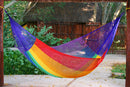 Queen Mayan Legacy Cotton Mexican Hammock in Rainbow colour