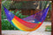 Single Size Mayan Legacy Cotton Mexican Hammock in Rainbow Colour