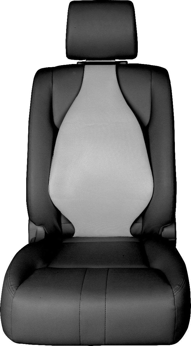 Universal Seat Cover Cushion Back Lumbar Support THE AIR SEAT New GREY X 2