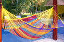 King Size Outoor Cotton Mayan Legacy Mexican Hammock in  Confeti