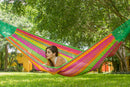 King Size Outoor Cotton Mayan Legacy Mexican Hammock in  Radiante
